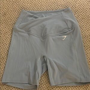 Gymshark Slate Blue High-Waisted Shorts